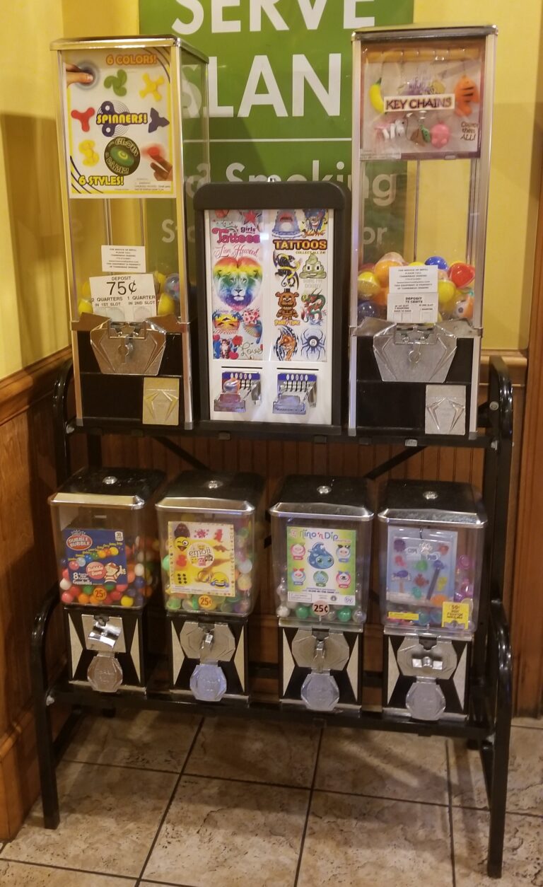 Gum/candy Machines – Zaxbys N Tallahassee – September 29, 2017